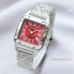 Low Price Copy Cartier Santos-Dumont Watches Quartz Red Dial